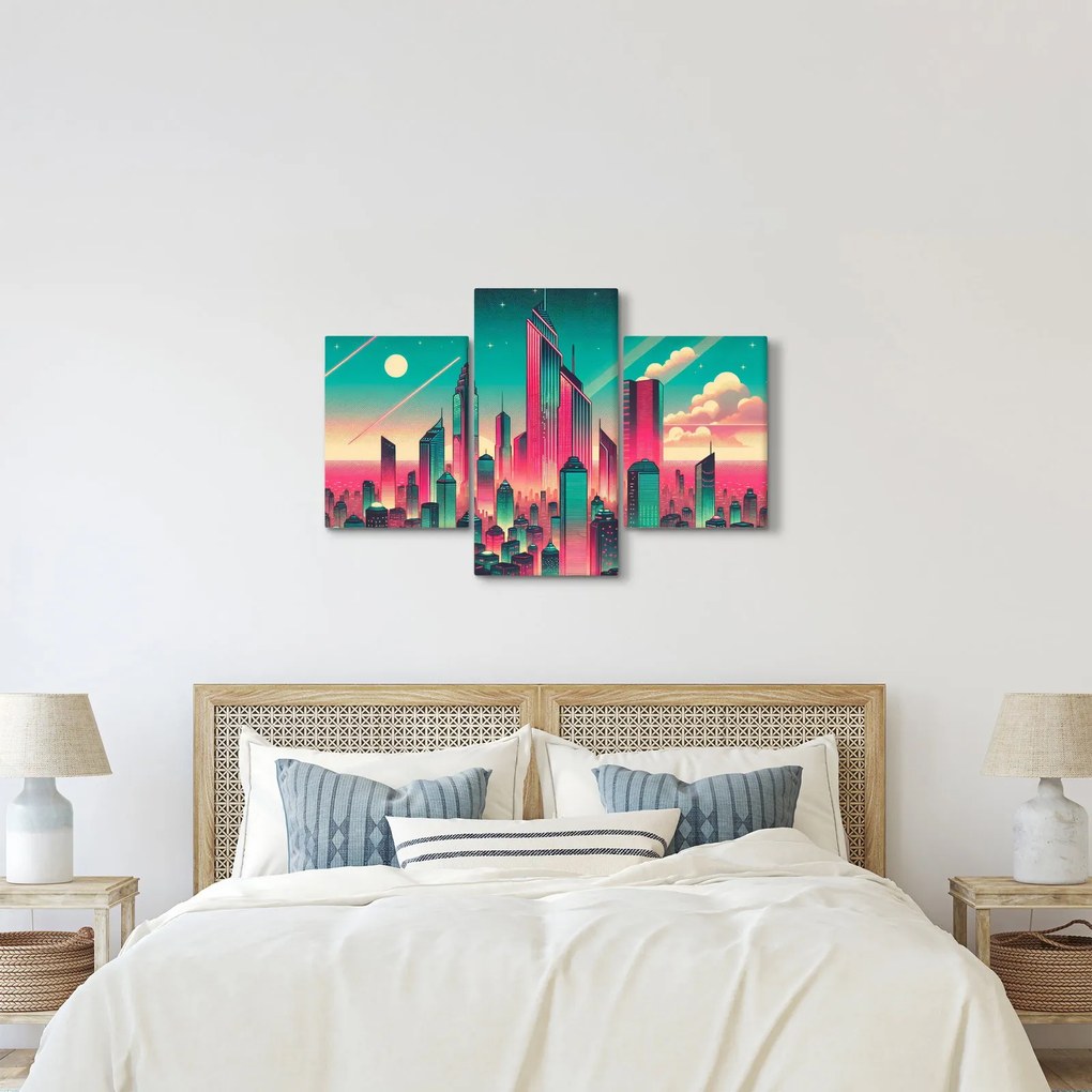 Obraz – Veľkomesto v pop-art štýle (90x60 cm)
