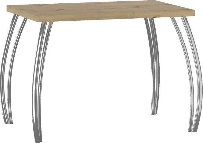 Vintino Jedálenský stôl ELIANO 101 × 67 cm – dub artisan/ chróm