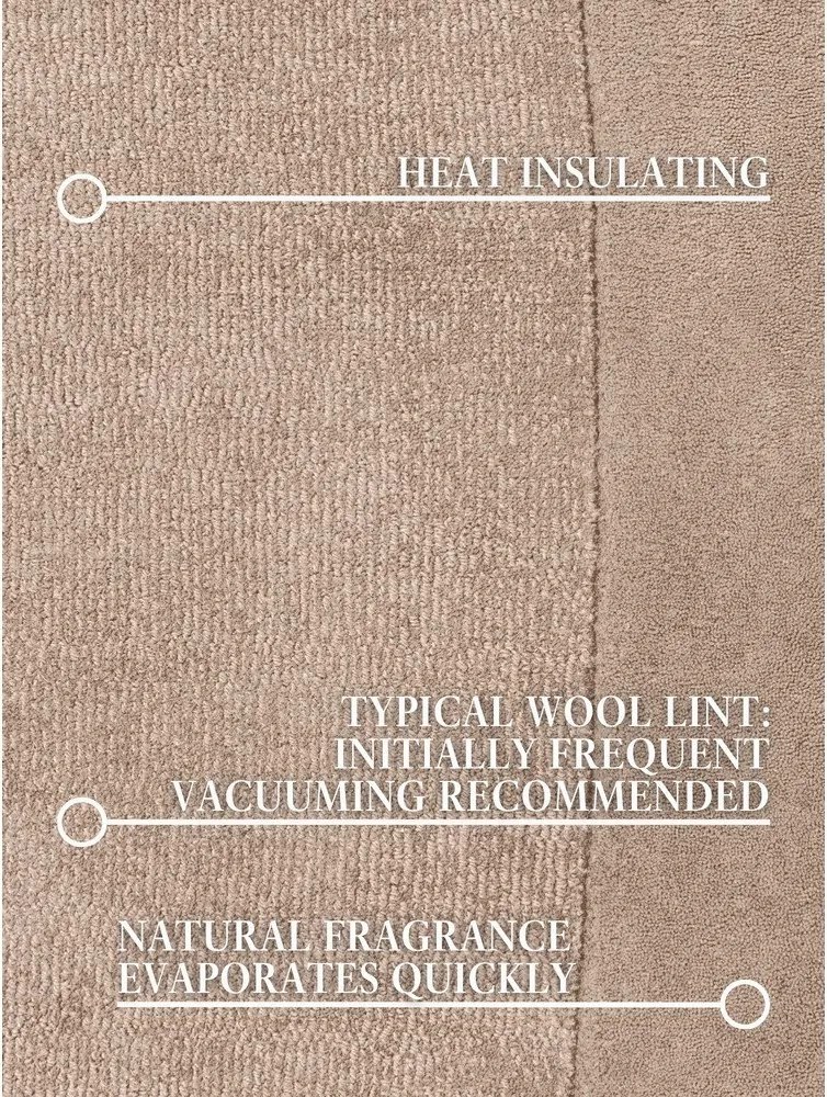 Béžový ručne tkaný koberec s prímesou vlny 125x200 cm Kari Organic – Villeroy&amp;Boch