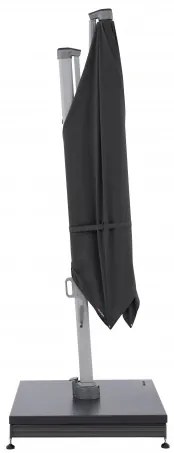 Knirps KNIRPS 320 x 320 cm - luxusný výkyvný záhradný slnečník s bočnou tyčou : Farba slnečníka - Tmavě šedá