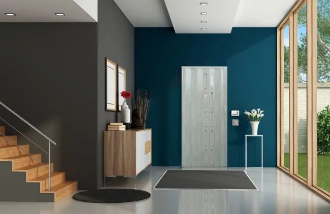 Skladacie dvere 005S imitácia betónu 80 cm