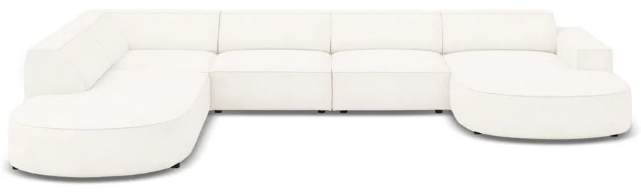 Béžová rohová pohovka z textílie bouclé (ľavý roh) Jodie – Micadoni Home