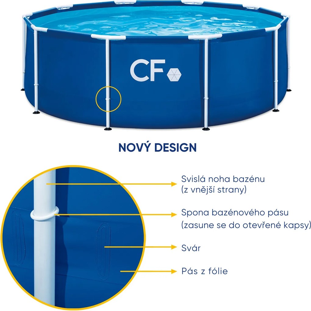 Bazén CF FRAME modrý - 305 x 107 cm