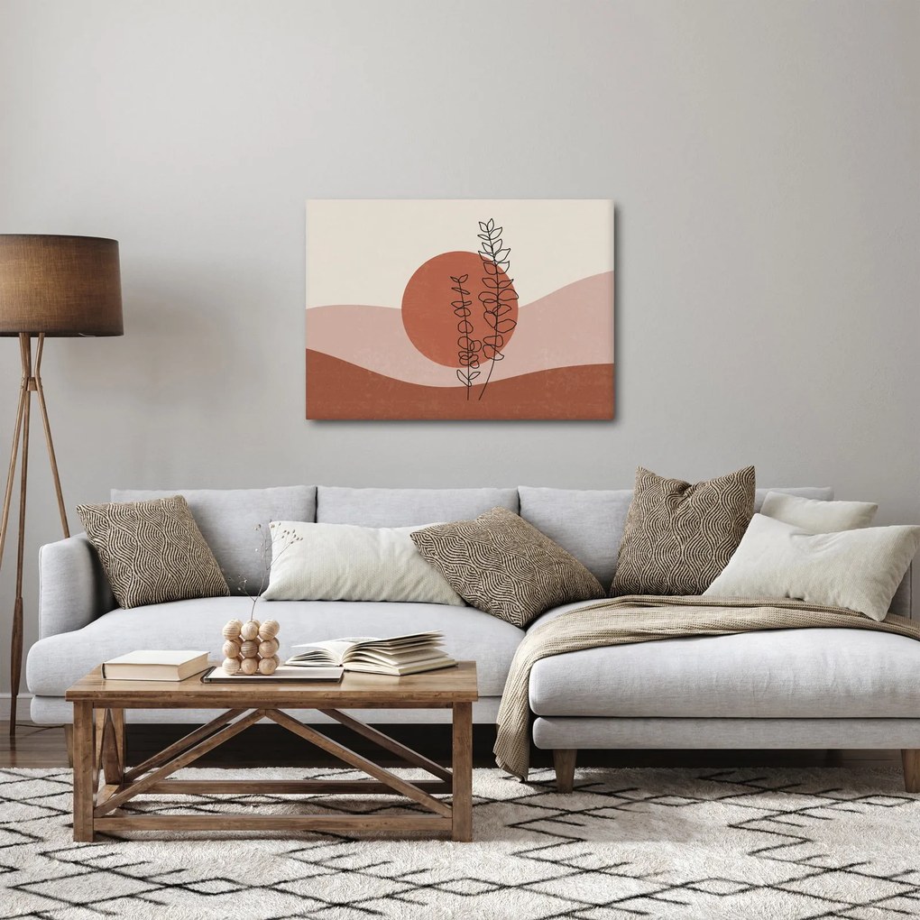 Obraz - Boho listy N⁰1 (70x50 cm)