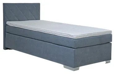 Čalúnená posteľ s matracom IDA 90x200 cm modrá