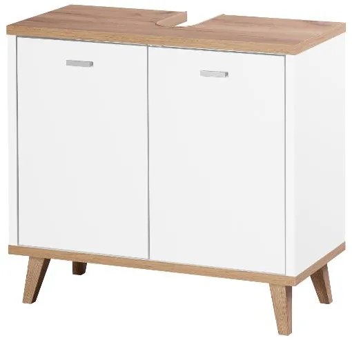 Livarno home Skrinka pod umývadlo Corfu + Vysoká skrinka do kúpeľne Corfu  (800011626)