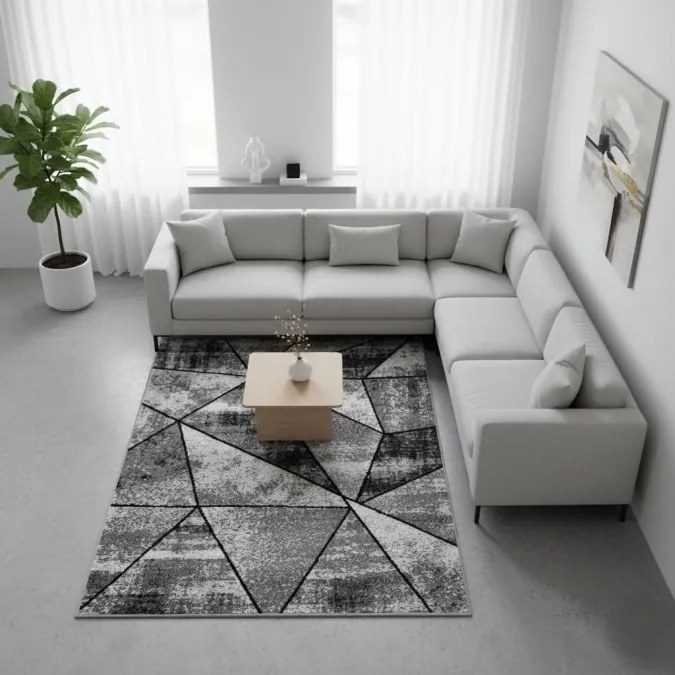 DC Koberec PP 012 sivá Rozmer: 70×130 cm