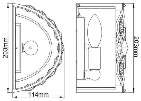 Feiss FE-LUCIA1 - Nástenné svietidlo LUCIA 1xE14/40W/230V