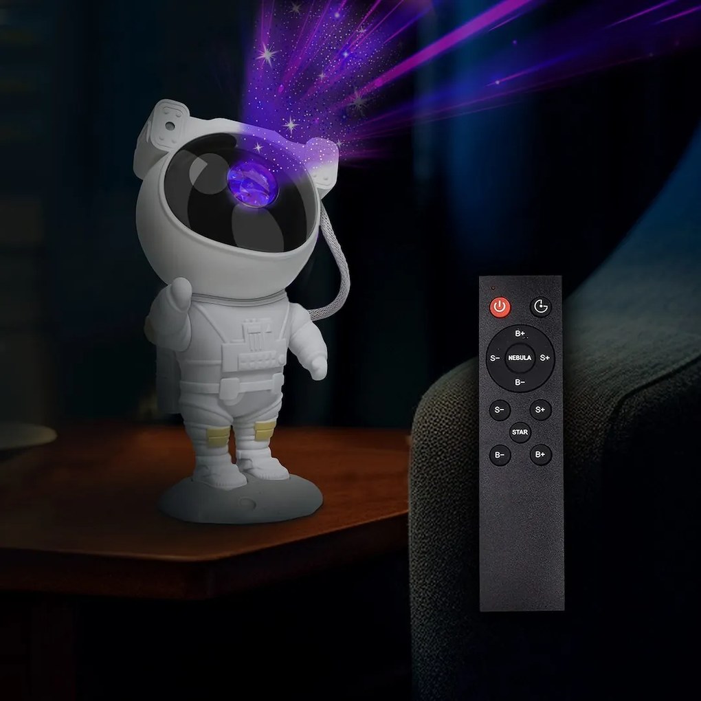LED projektor Astronaut s diaľkovým ovládaním