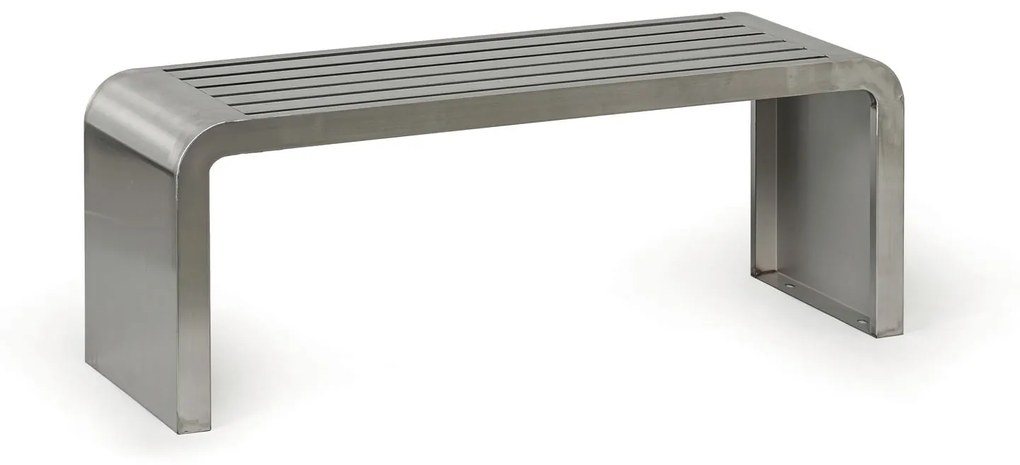 Parková lavička RESTO, 1200 mm, nerez