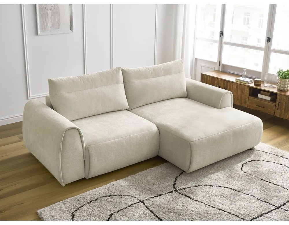 Béžová rohová pohovka Aden – Bobochic Paris