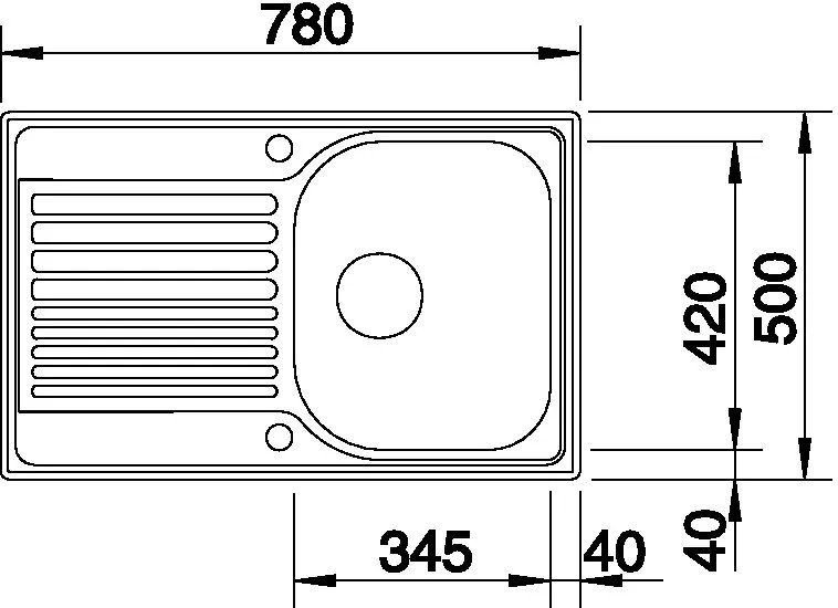 Blanco TIPO 45 S Compact