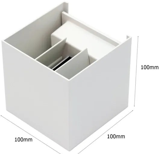 LED Vonkajšie nástenné svietidlo 2xLED/3W/230V IP54 biela