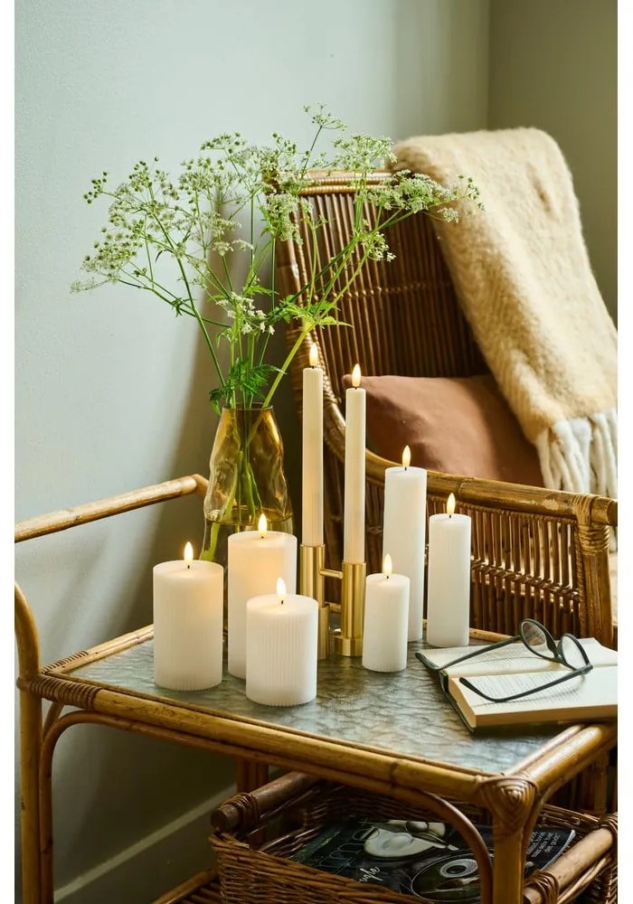 Biele dobíjacie svetelné dekorácie v súprave 3 ks Smilla – Sirius