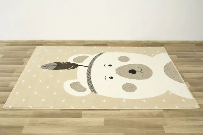 Detský koberec Luna Kids 534222/97955 - Medvedík indián, slonia kosť