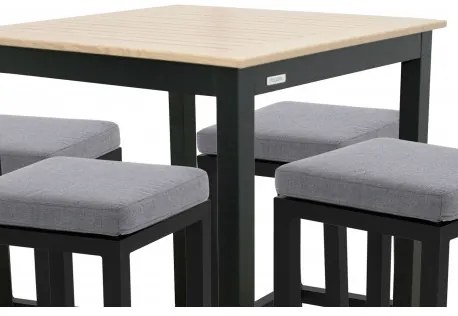 Doppler EXPERT WOOD antracit - záhradná gastro barová súprava 4+1