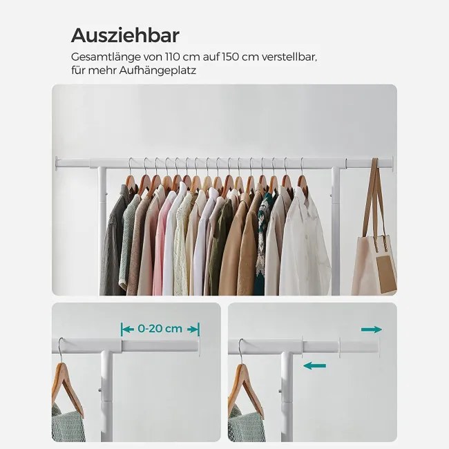 Vešiakový stojan na kolieskach HSR011W01