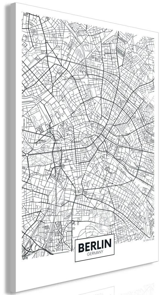 Obraz - Mapa Berlína 40x60