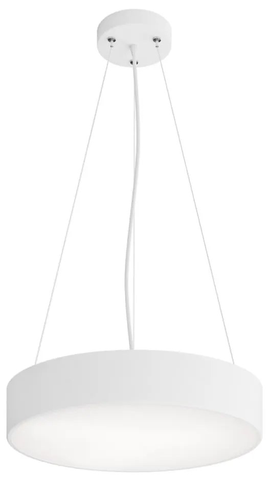 Temar Luster na lanku CLEO 3xE27/24W/230V pr. 40 cm biela TM0140