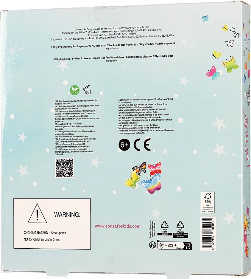 Souza! - Detský mejkap box - motýľ
