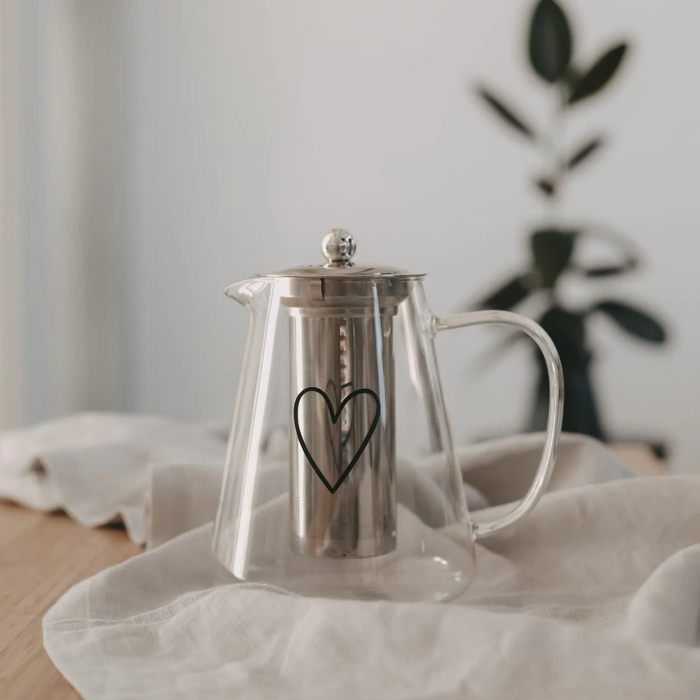 Eulenschnitt Čajová kanvica so sitkom Heart 1,2 l
