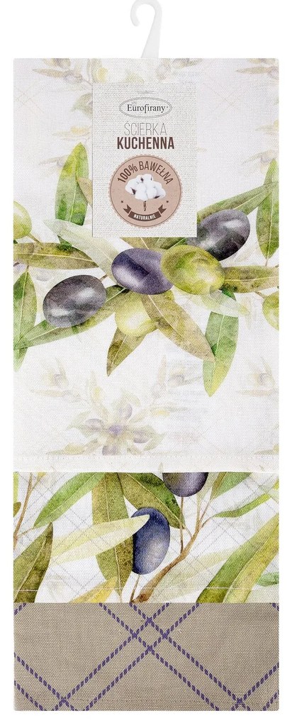 KUCHYNSKÉ UTIERKY OLIVE SADA 9 KS 50X75 CM VZOROVANÉ