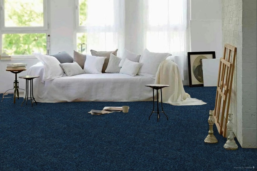 Beaulieu International Group, Koberec metráž Primavera 507, na mieru, šíře 4m, modrá, resine, chodba / predsieň