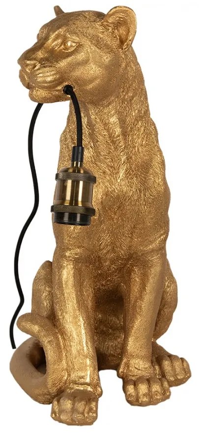 Zlatá stolná lampa LEVICA 52*37cm