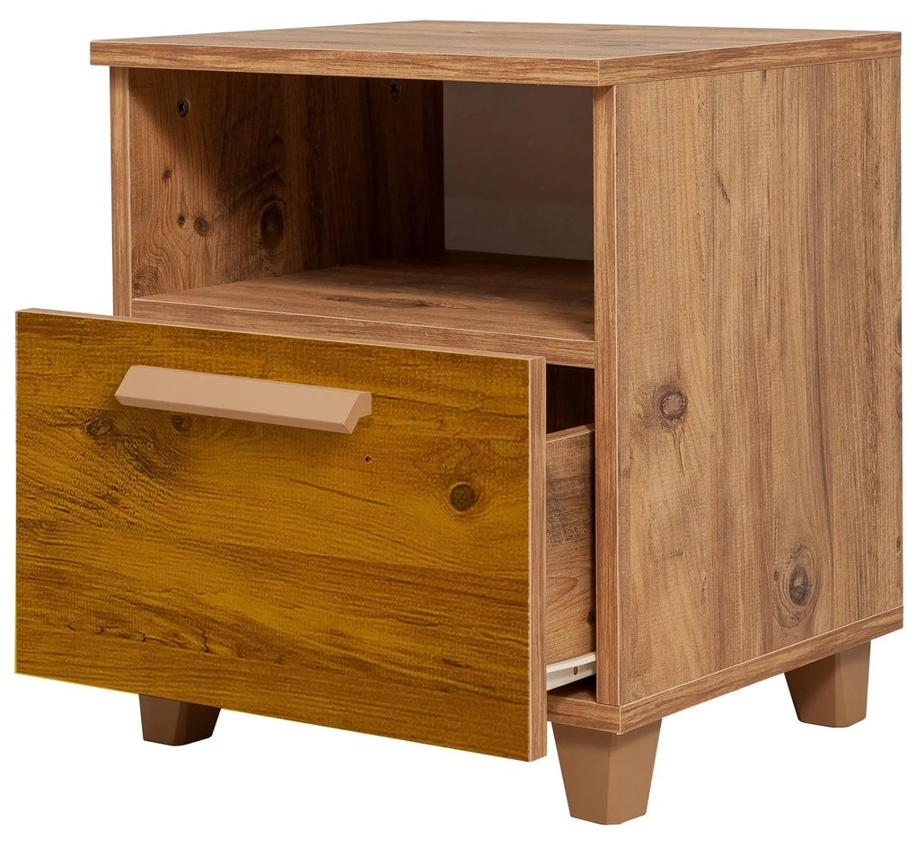 Nočný stolík Nudava 10 (borovica atlantická). Akcia -18%. Vlastná spoľahlivá doprava až k Vám domov. 1094387