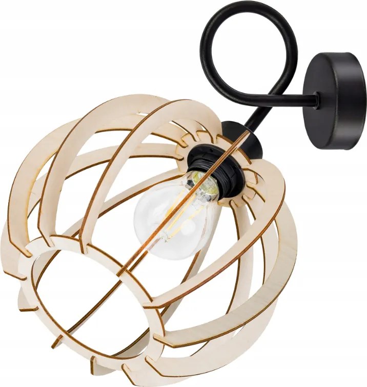 Závesné stropné svietidlo, vinuté (špirálové), loftový štýl – guľa