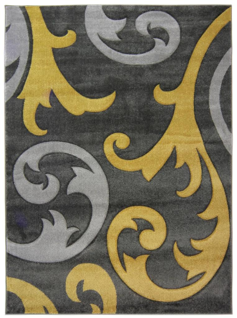Flair Rugs koberce Kusový koberec Hand Carved Elude Ochre - 120x170 cm