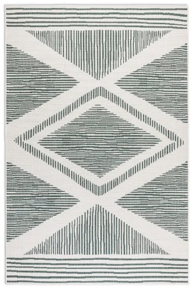 Obojstranný koberec Elle Decoration GEMINI Rhombus zelený