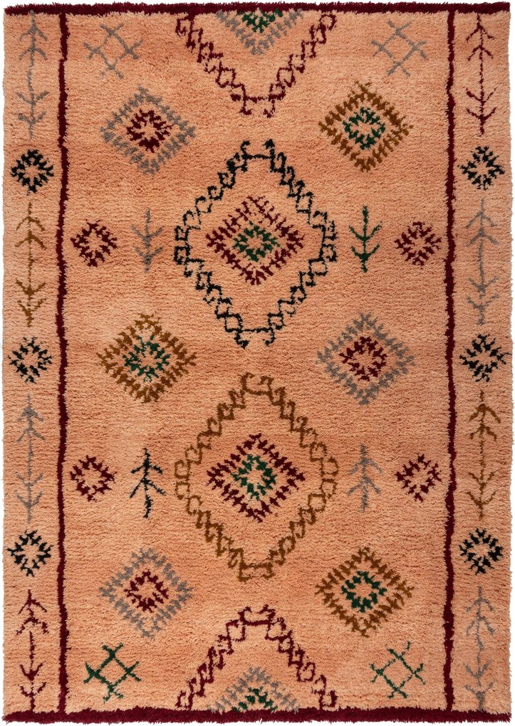 Kusový koberec Moroccan Sahara Shaggy, 120x170, oranžová, obývacia izba, Flair Rugs