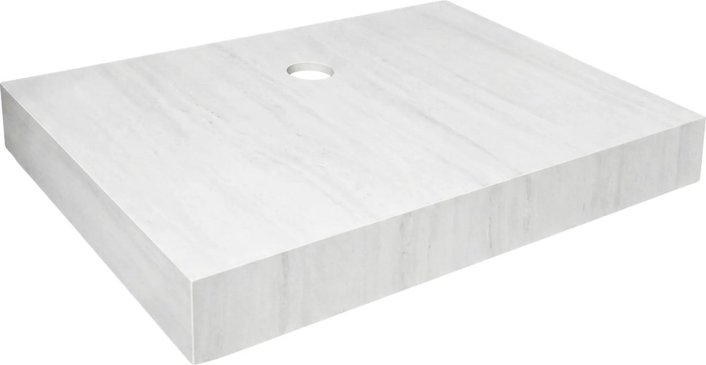 Rea Apollo, nástenné obdĺžnikové umývadlo s policou, 700x500x200mm, imitácia kameňa, KPL-U9994