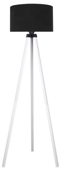 Brilagi - Stojacia lampa VELVET 1xE27/60W/230V biela/čierna