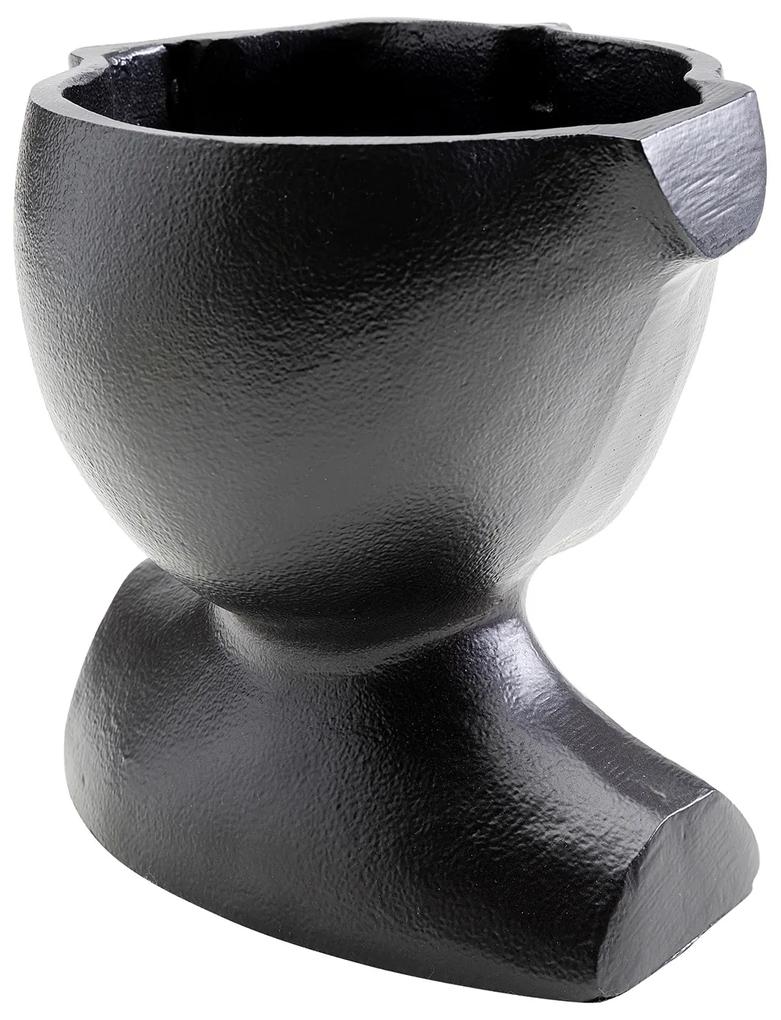 Rostro váza čierna 17 cm
