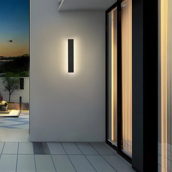 Brilagi - LINEAR vonkajšie nástenné LED svietidlo, 8 W, 230 V, 4000 K, IP65, čierne