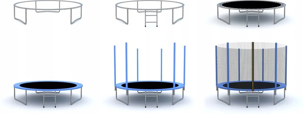 DomTextilu DomTextilu Záhradná trampolína Modrá Modrá ALLZT-3-312-BLUE 312cm Modrá