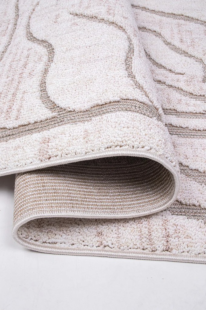 Koberec Benita 097 GREEN/CREAM rozmery koberec: 80x150 cm