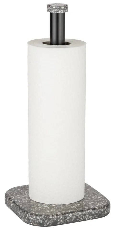 Sivý stojan na toaletný papier z polyresínu Tom Tailor T-Terrazzo – Wenko