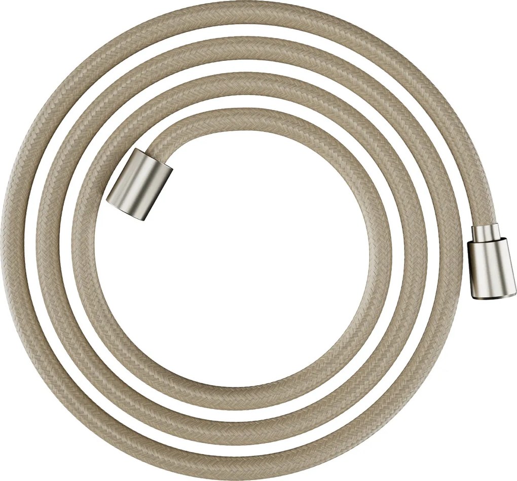 Hansgrohe Designflex, textilná sprchová hadica 1600 mm, kartáčovaný nikel, HAN-28260820