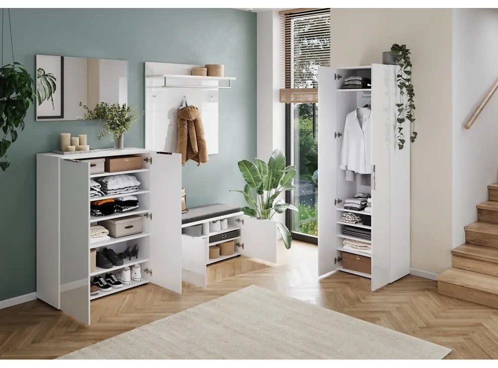 Biela šatníková skriňa 59x197 cm Genova – Germania