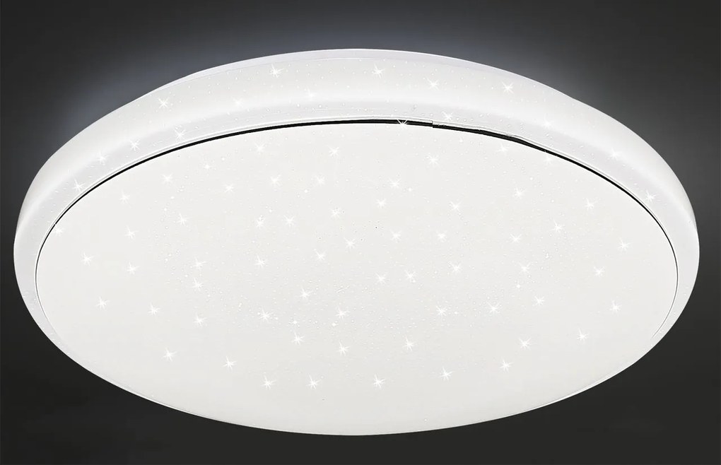 CLX Stropné kúpeľňové LED osvetlenie POMIGLIANO DARCO, 36W, denná biela, 50cm, okrúhle, biele, IP44
