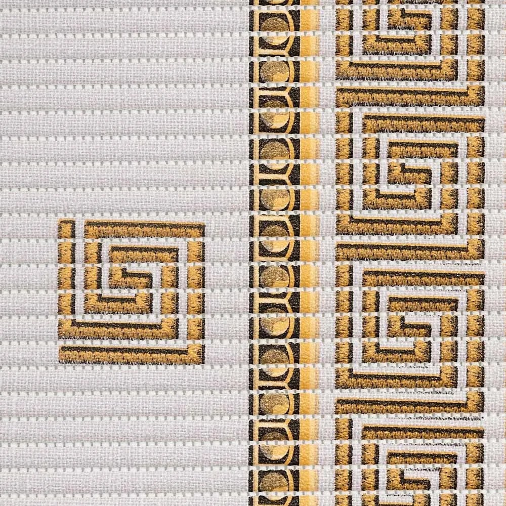 Kúpeľňová penová rohož / predložka PRO-100 Antický vzor sivý - metráž šírka 65 cm