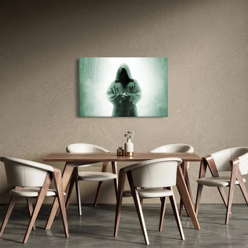 Obraz - Mních v tme (90x60 cm)