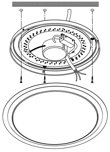 Eglo 96818 - LED RGBW Stmievateľné stropné svietidlo COMPETA-C LED/17W/230V