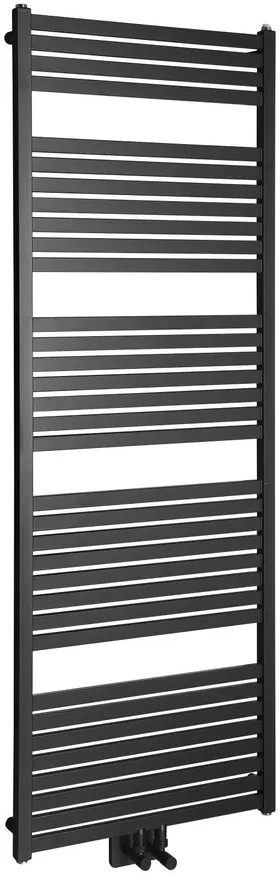Aqualine Aqualine, TONDI vykurovacie teleso 600x1690 mm, stredové pripojenie, čierna matná, DT496T