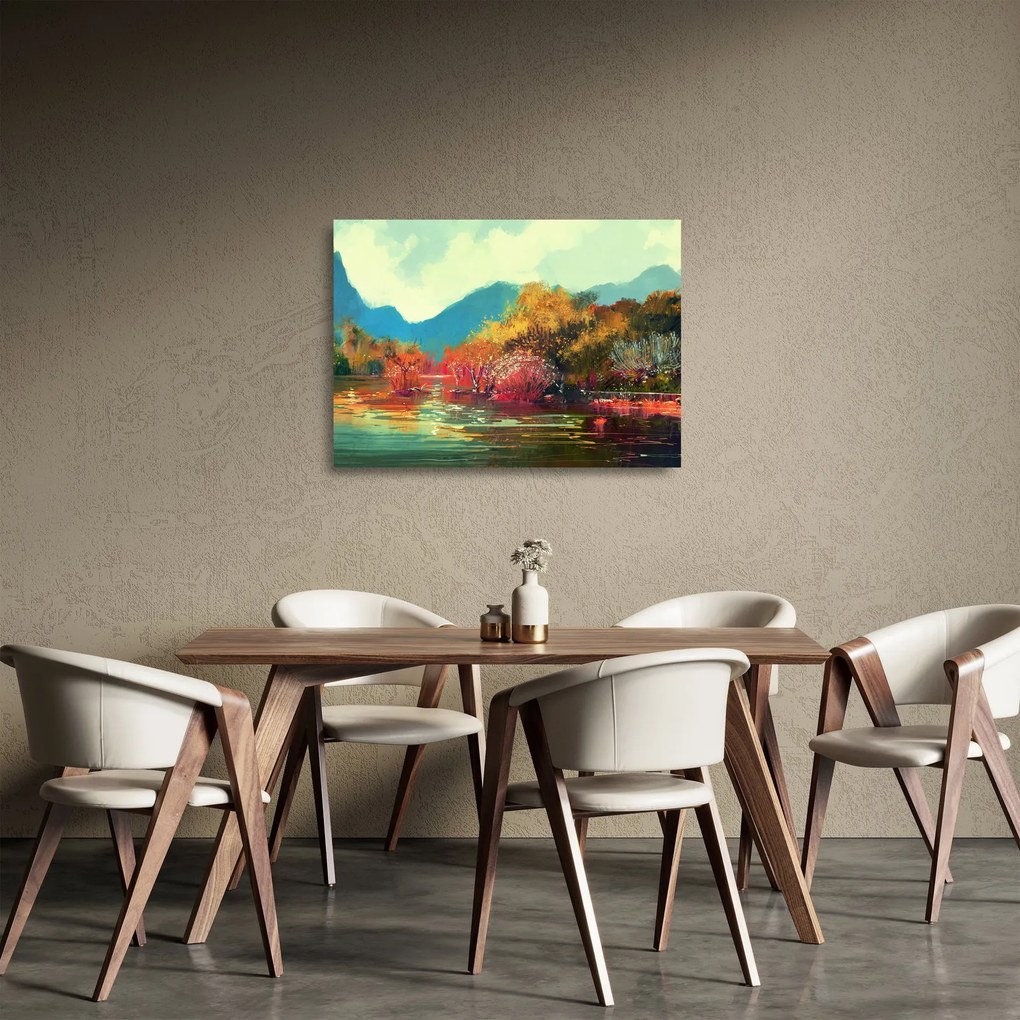 Sklenený obraz - Farby jesene (70x50 cm)
