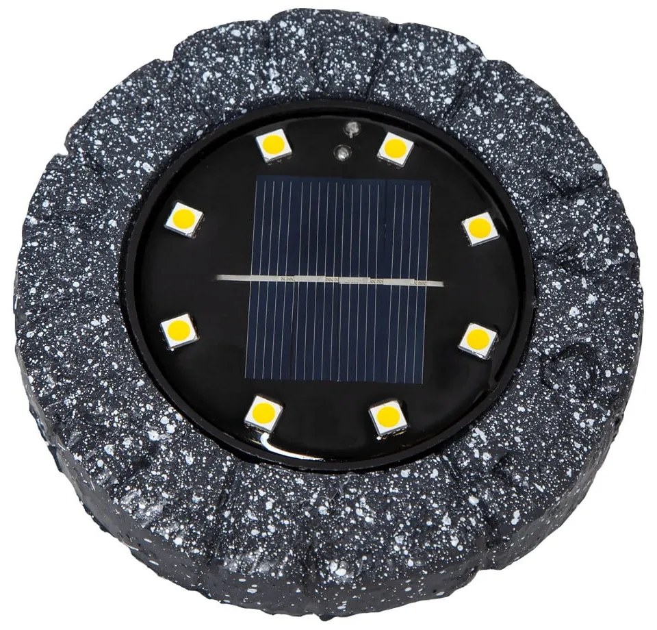 Súprava 2 vonkajších solárnych LED svietidiel Star Trading Lawnlight, ø 11 cm