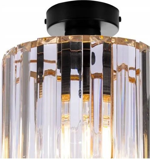 Stropné svietidlo HOLDI 2, 1x priehľadné krištáľové tienidlo, G